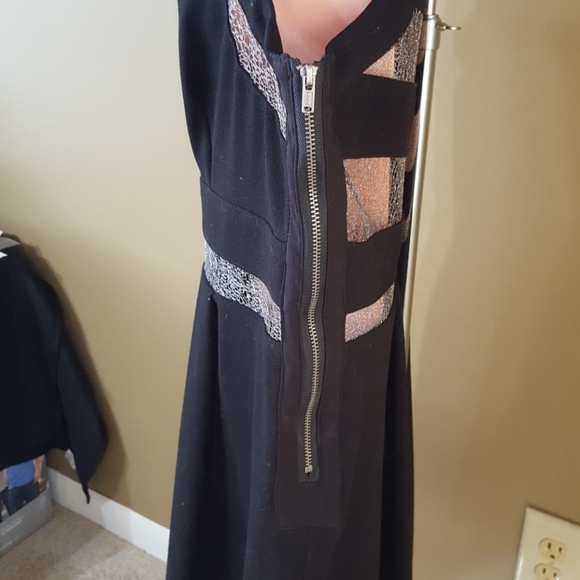 BCBG Lace Inset Dress - Picture 3 of 7